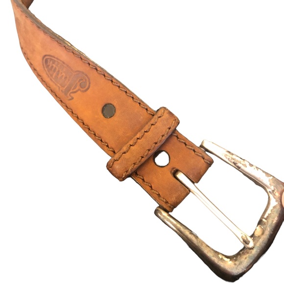 Justin’s Belt Light Colored Leather size 46 - Picture 5 of 9